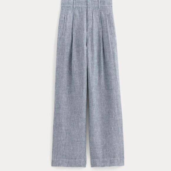 NWT - Everlane Way-High Linen Pants Size 4 - Picture 2 of 4